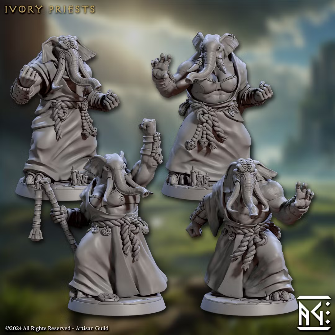 Ivory Sentinels - Ivory Priests (4 Minis)