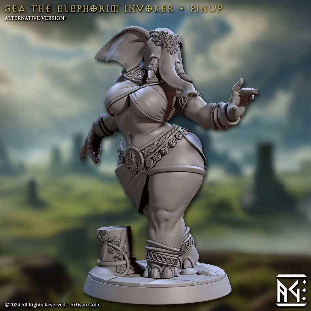 Ivory Sentinels - Gea the Elephorim Invoker Pinup