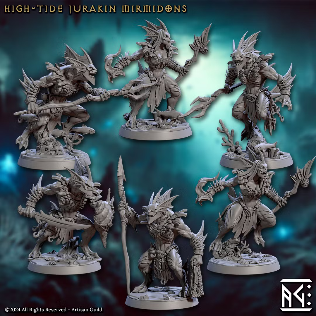 Death-Tide - High-Tide Jurakin Mirmidons (6 Minis)