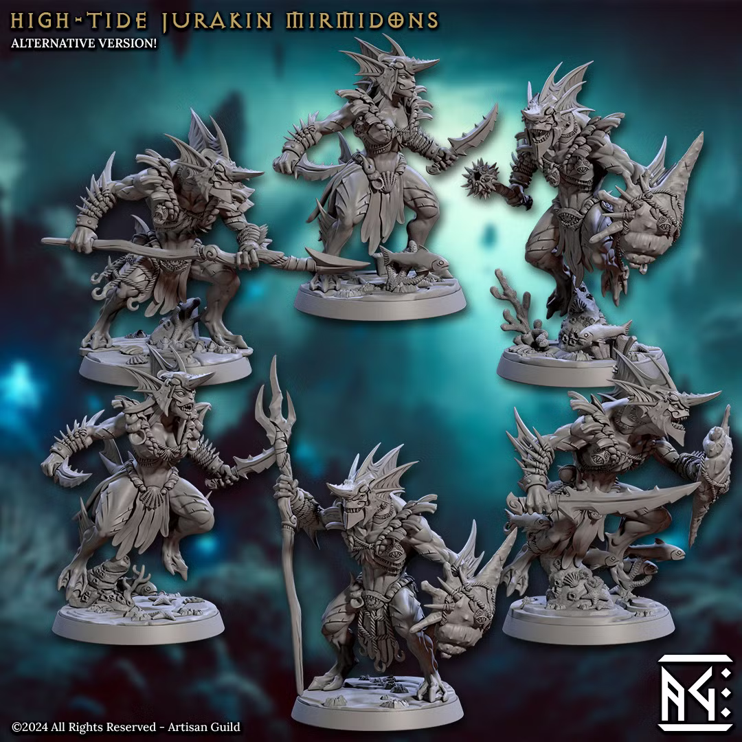 Death-Tide - High-Tide Jurakin Mirmidons Alternate (6 Minis)
