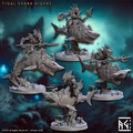 Death-Tide - Tidal Shark Riders (4 Minis)