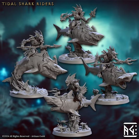 Death-Tide - Tidal Shark Riders (4 Minis)