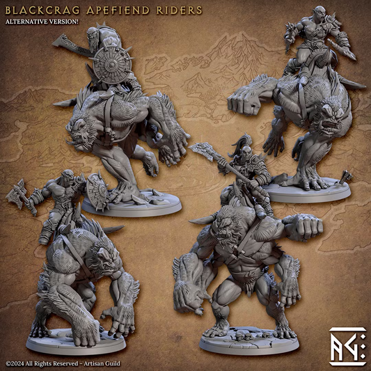 Blackcrag Orcs - Blackcrag Apefiend Riders Alternate (4 Minis)