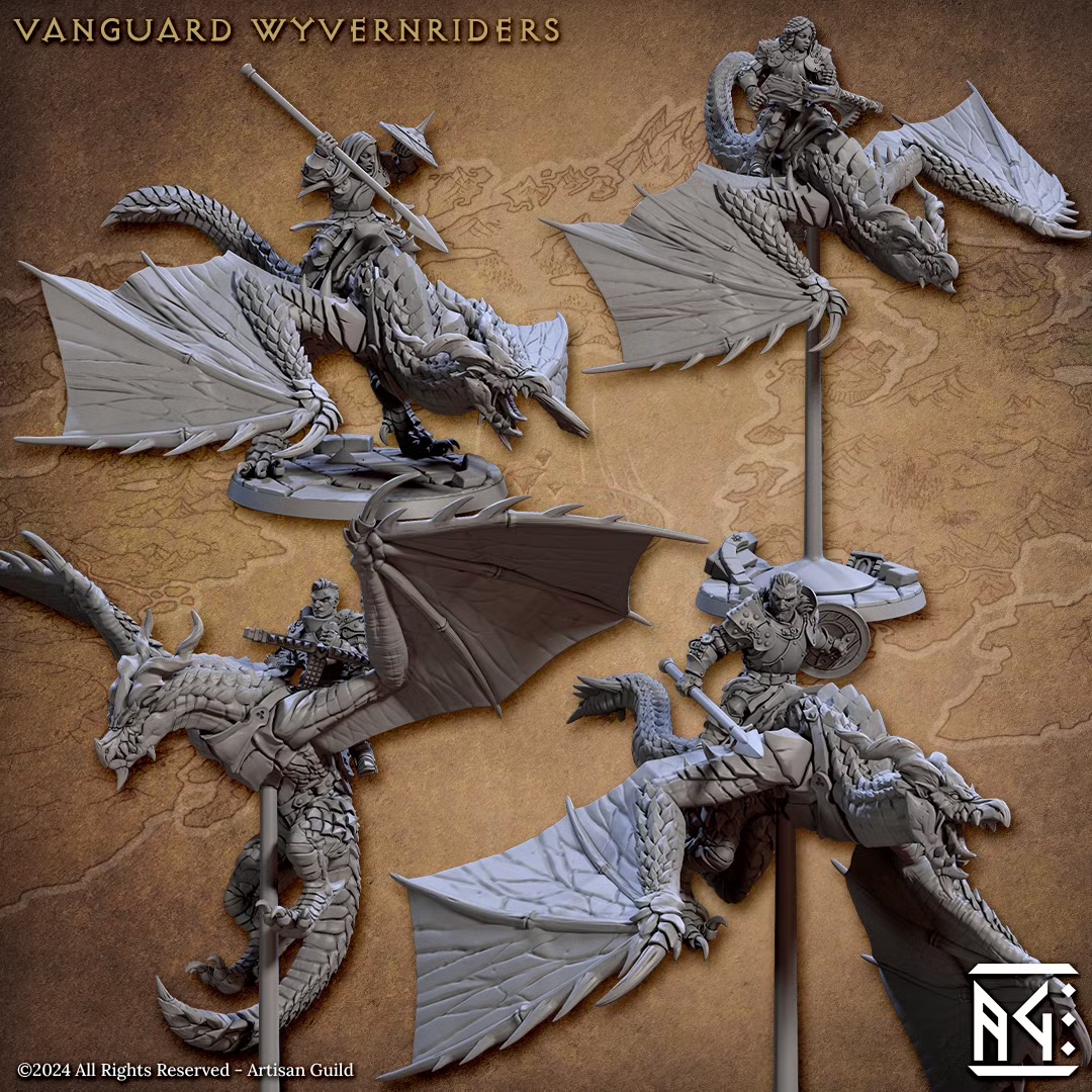 Vanguard Fighters - Vanguard Wyvernriders (4 Minis)