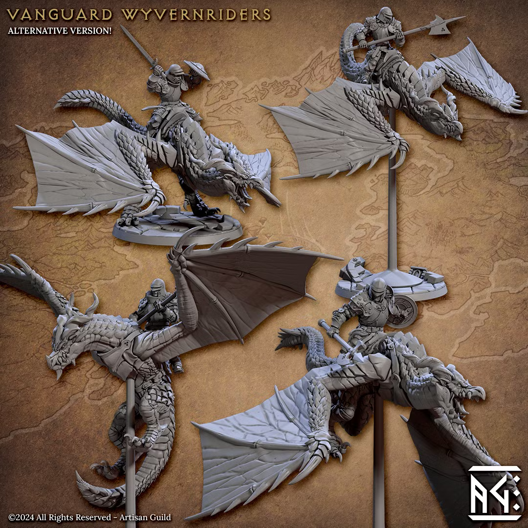 Vanguard Fighters - Vanguard Wyvernriders Alternate (4 Minis)