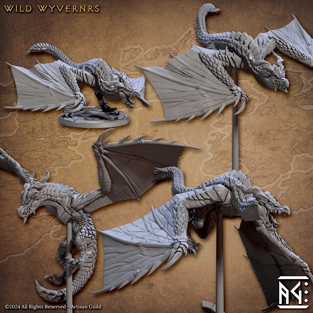 Vanguard Fighters - Wild Wyverns (4 Minis)