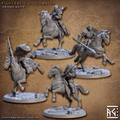 Vanguard Fighters - Fighters Guild Horses (4 Minis)