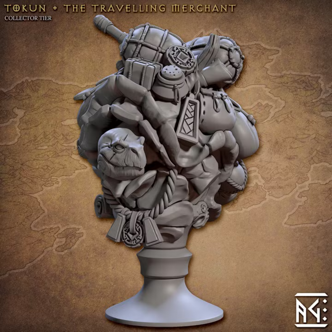 Jadeshell Turtlekin - Tokun - The Travelling Merchant (Bust)