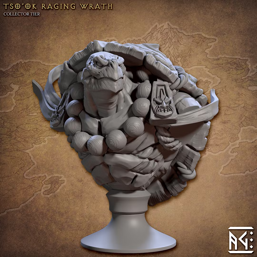 Jadeshell Turtlekin - Tso'Ok - Raging Wrath (Bust)