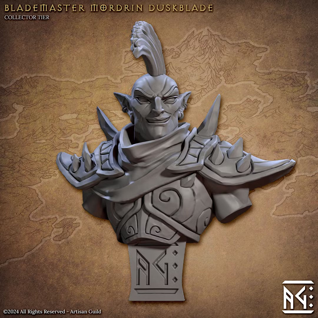 Blacktongue Assassins - Blademaster Mordrin Duskblade (Bust)