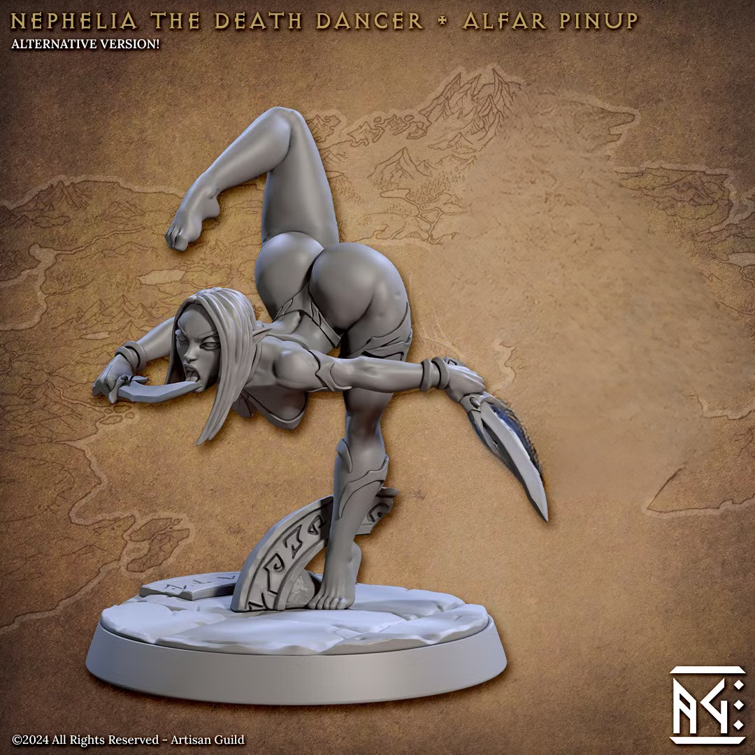 Blacktongue Assassins - Nephelia the Death Dancer Pinup