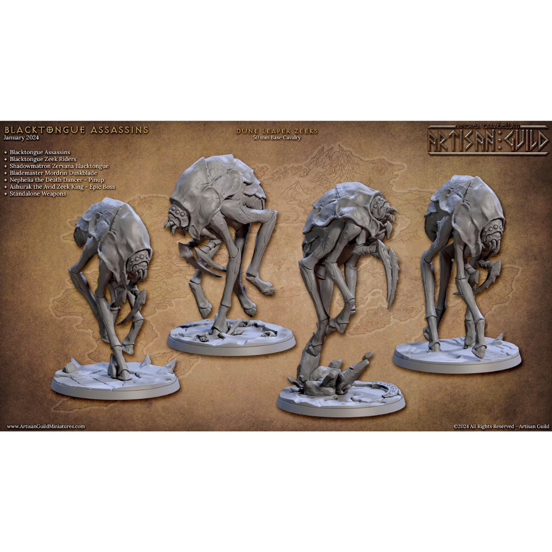Blacktongue Assassins - Dune Leaper Zeeks (4 Minis)