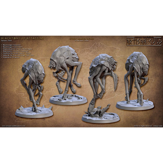 Blacktongue Assassins - Dune Leaper Zeeks (4 Minis)