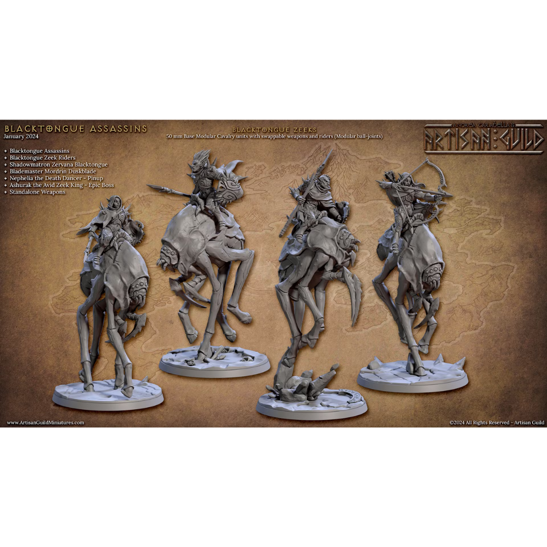 Blacktongue Assassins - Blacktongue Zeeks Alternate (4 Minis)