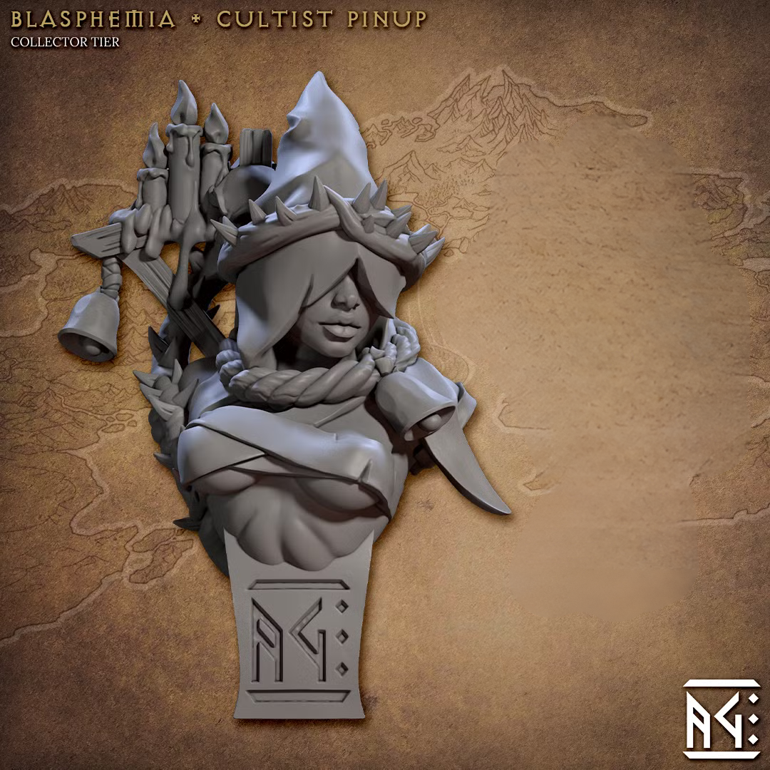 Cultist of Melmora - Blasphemia - Cultist Pinup (Bust)