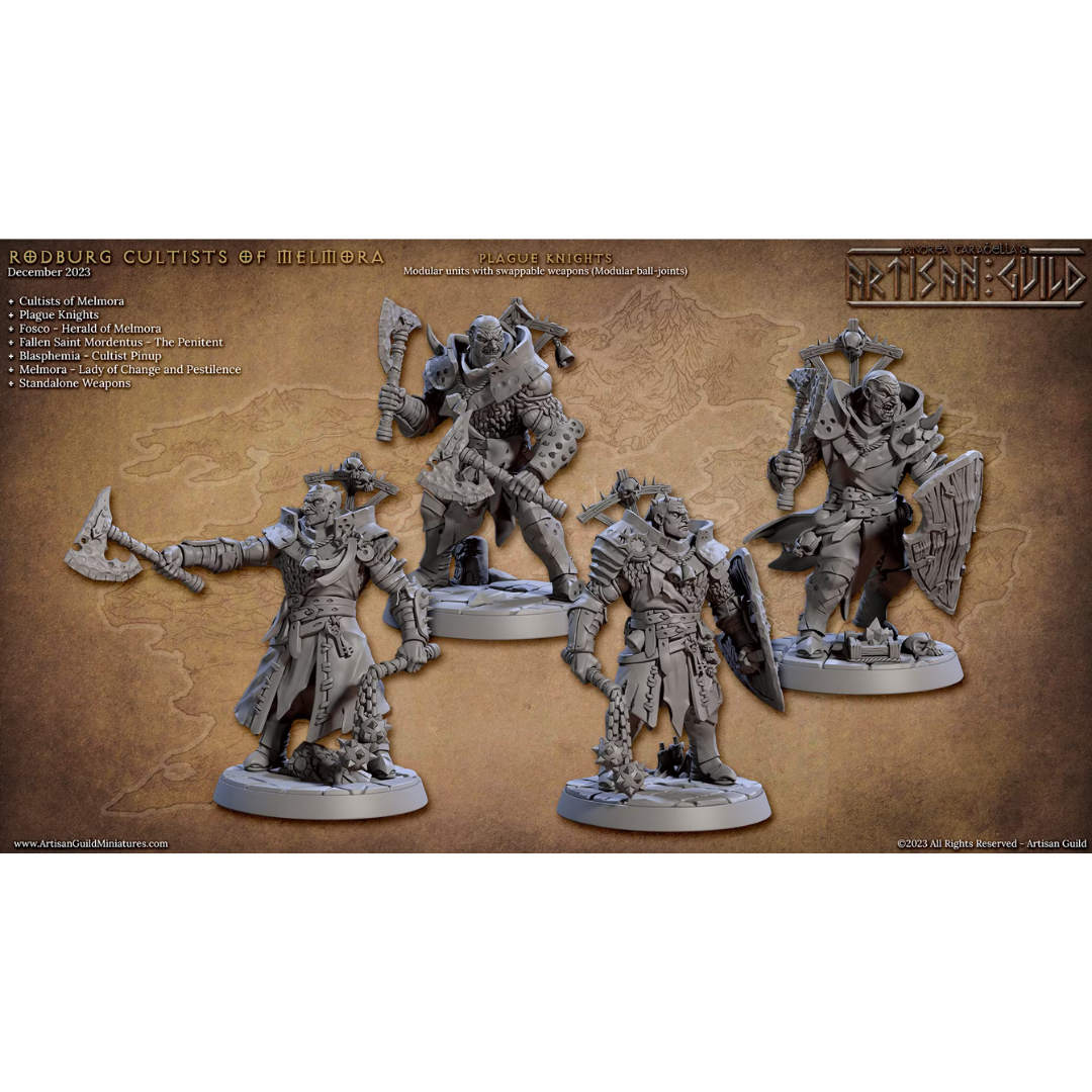 Cultist of Melmora - Plague Knights (4 Minis)