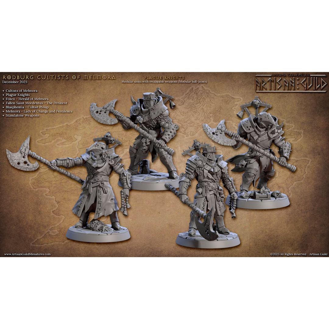 Cultist of Melmora - Plague Knights Alternate (4 Minis)