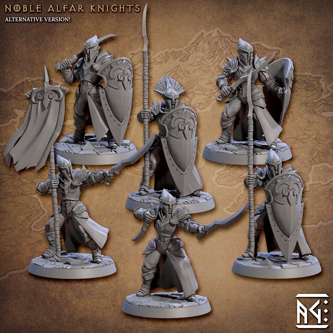 Novle Alfar - Noble Alfar Knights (6 Minis)