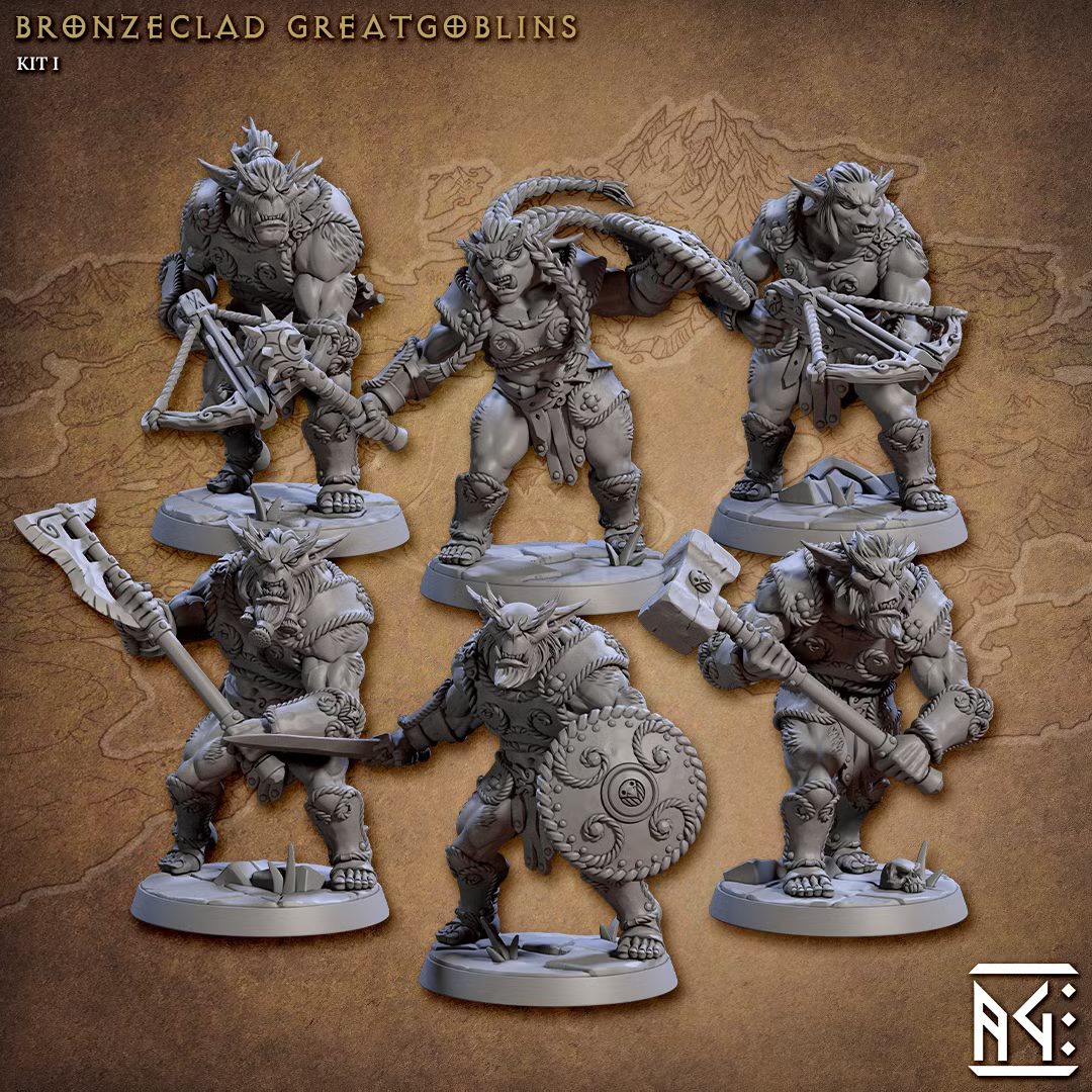 Bronzeclad Greatgoblin (6 Minis)