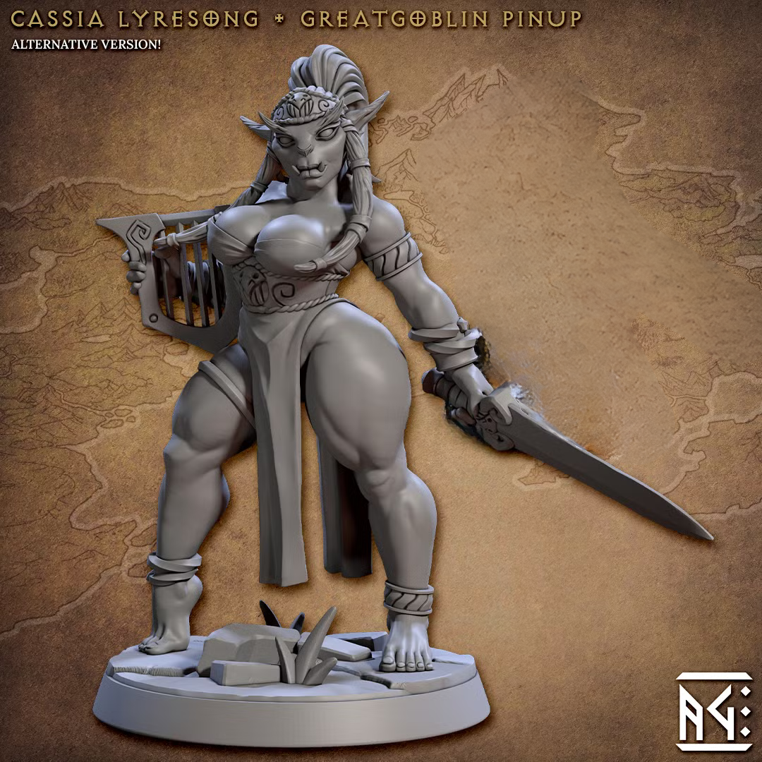 Bronzeclad Greatgoblin - Cassia Lyresong Pinup