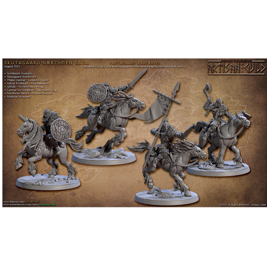 Skutagaard Northmen - Skutagaard Warhorse Riders (4 Minis)