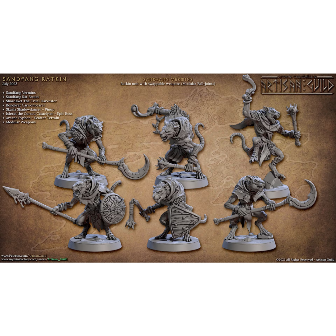 Sandfang Ratkins - Sandfang Vermins Alternate (6 Minis)