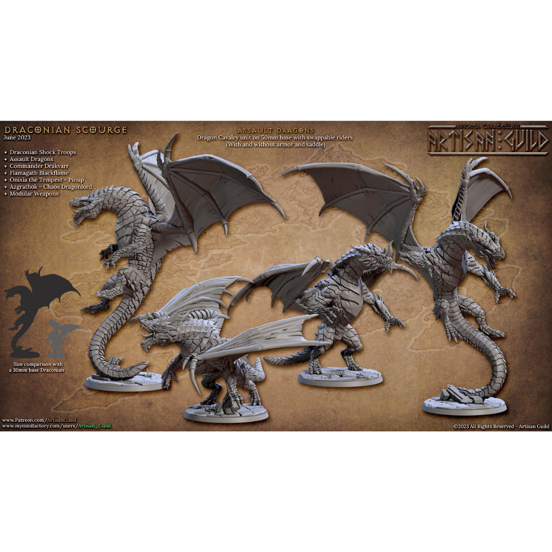Draconian Scourge - Assault Dragons (4 Minis)