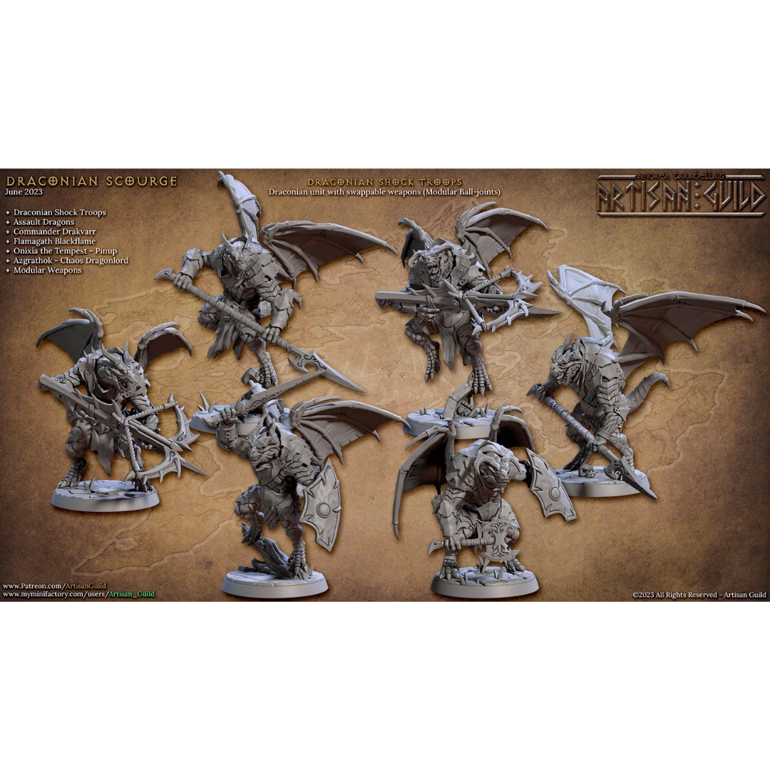 Draconian Scourge - Draconian Shock Tropps Alternate (6 Minis)