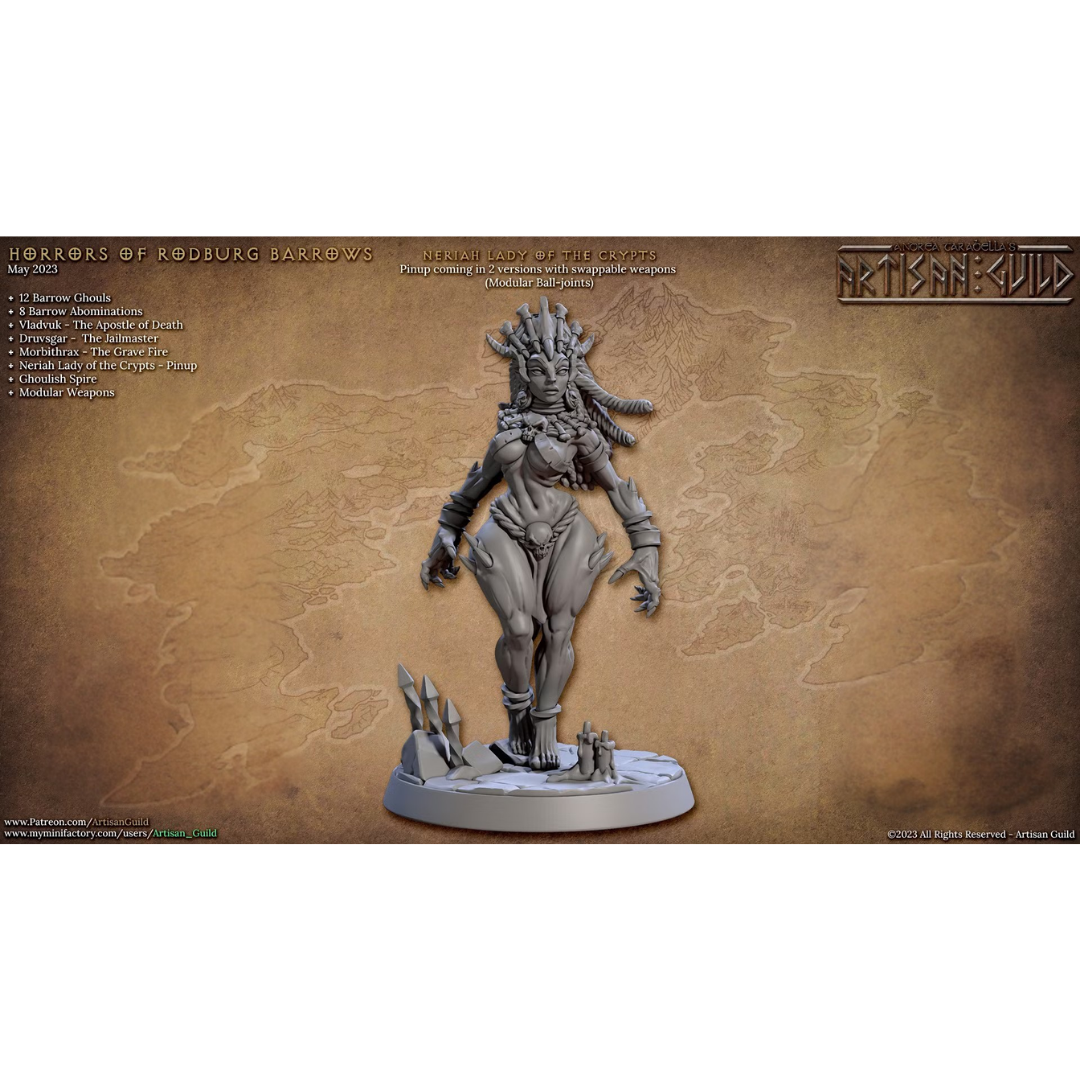 Rodburg Barrows - Neriah Lady of the Crypts Pinup