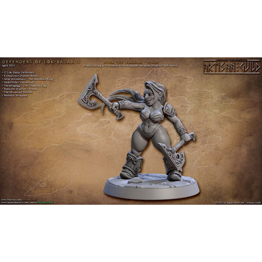 Lok-Badar II - Runa the Warrior Pinup