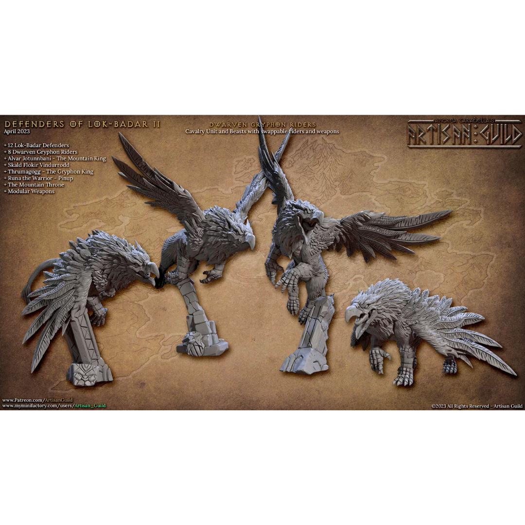 Lok-Badar II - Dwarven Gryphons (4 Minis)