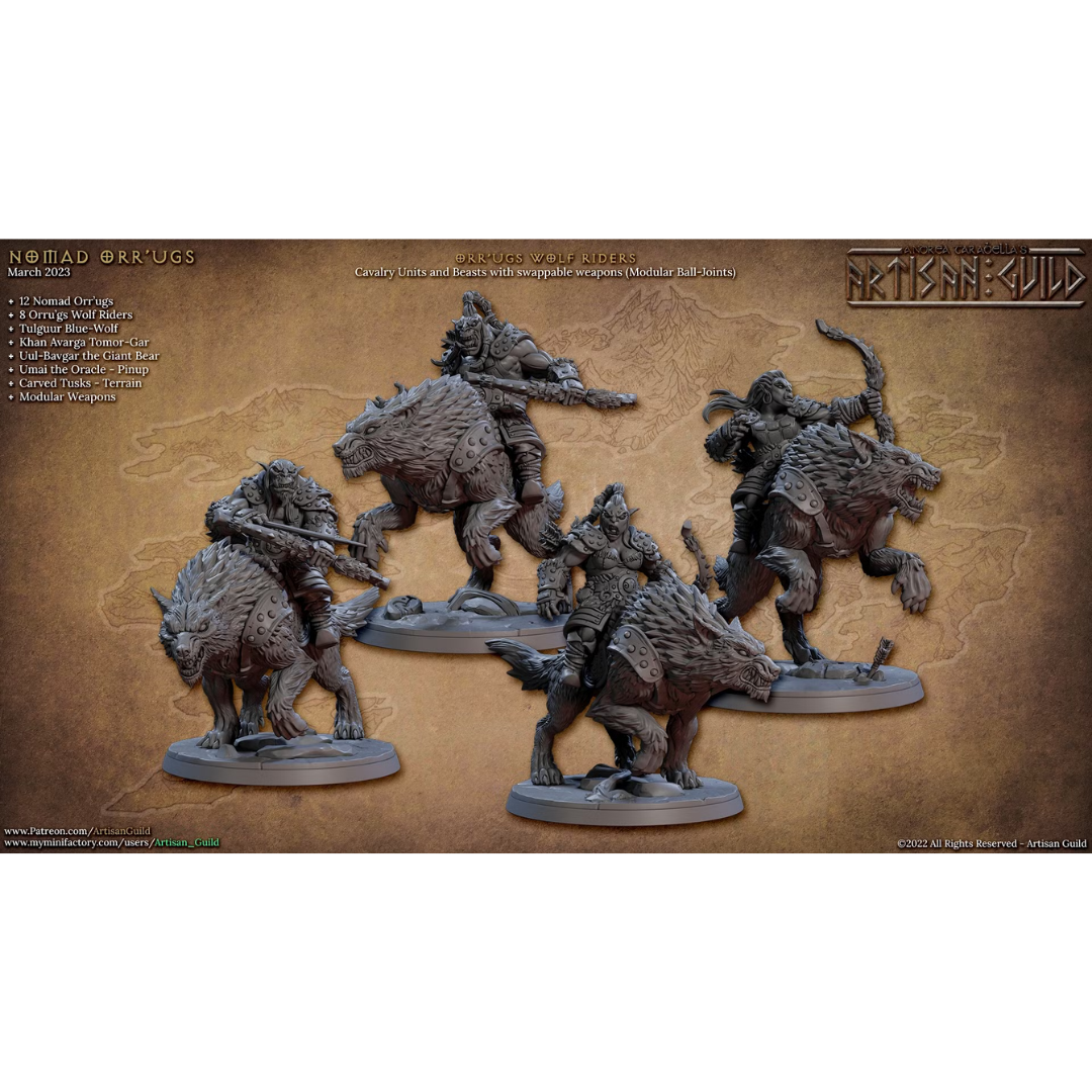 Nomad Orr'ugs - Wolf Riders (4 Minis)