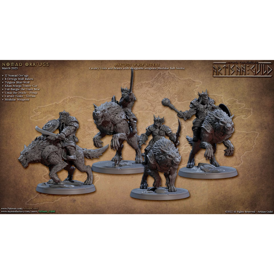 Nomad Orr'ugs - Wolf Riders Alternate (4 Minis)