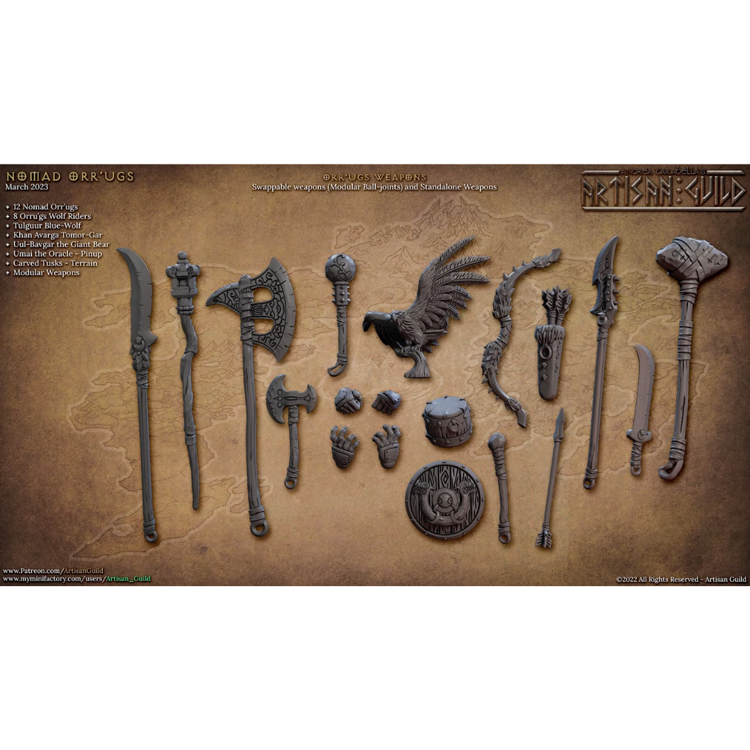 Nomad Orr'ugs - Weapons (19 Bits)