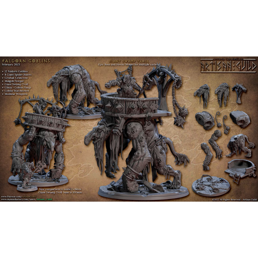 Faldorn Goblins - Giant Swamp Troll