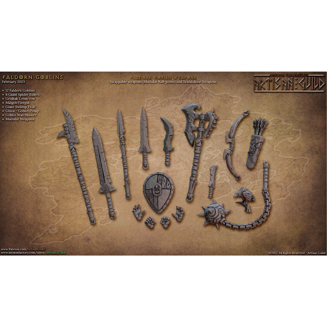 Faldorn Goblins - Weapons (16 Bits)