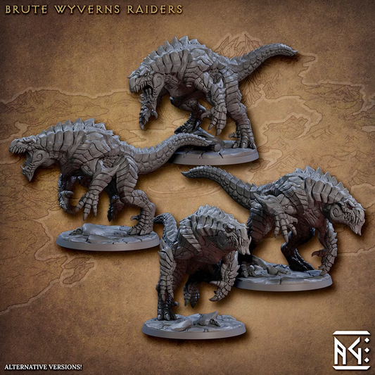 Frostheart Lizardmen - Brute Wyverns (4 Minis)