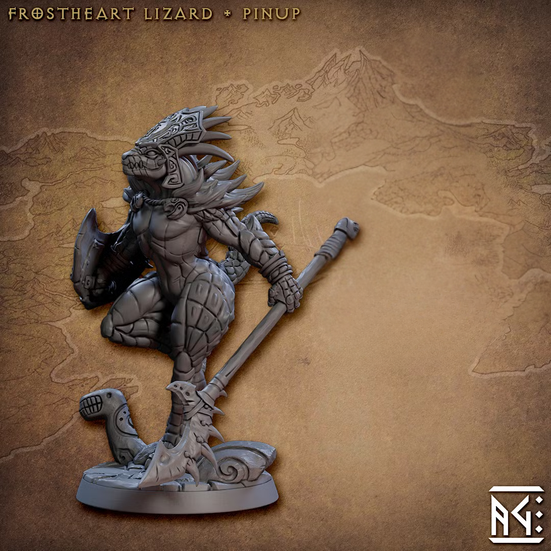Frostheart Lizardmen - Frostheart Lizard Pinup