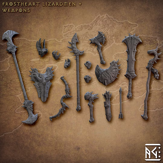 Frostheart Lizardmen - Weapons (16 Bits)