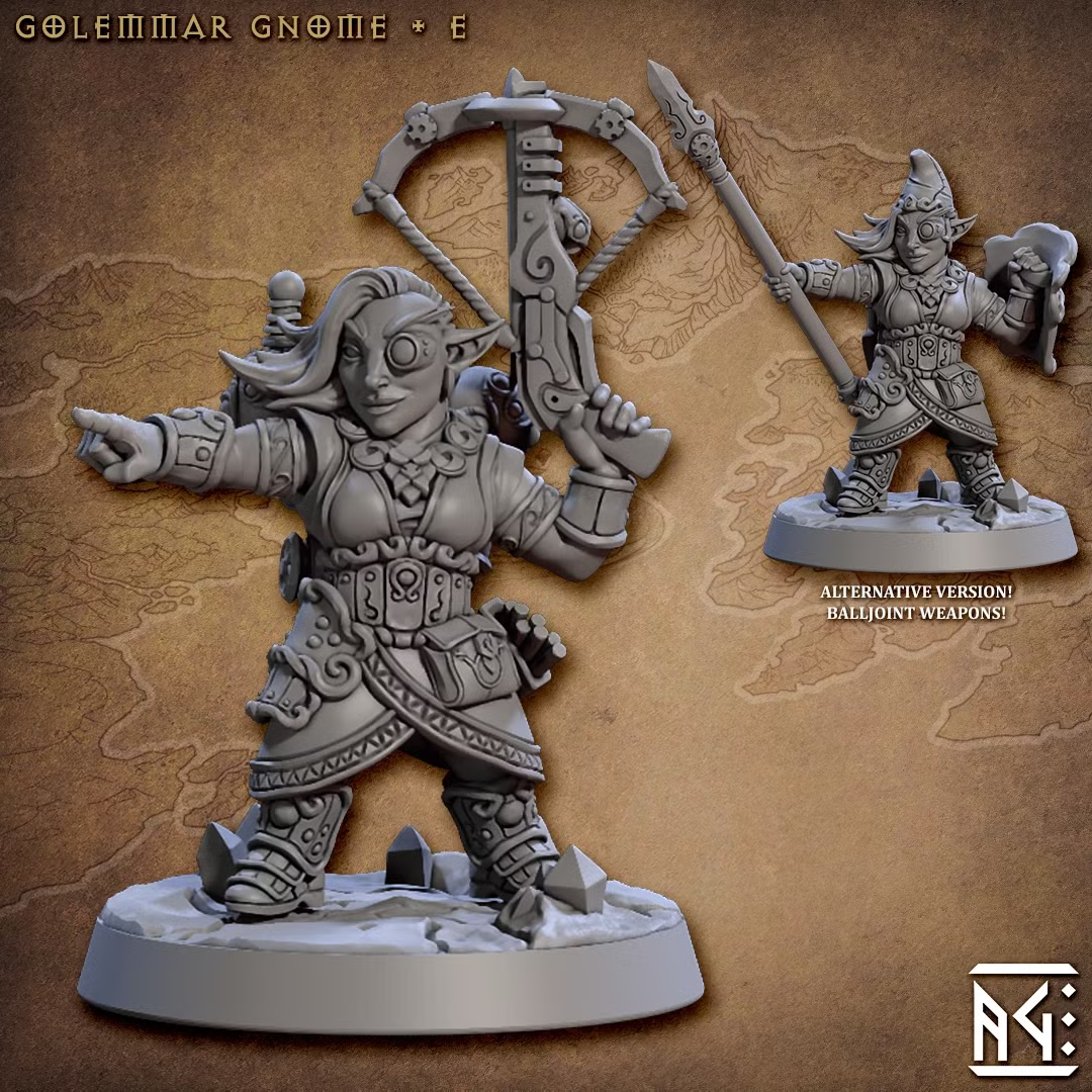 Golemmar - Gnome E (2 Minis)