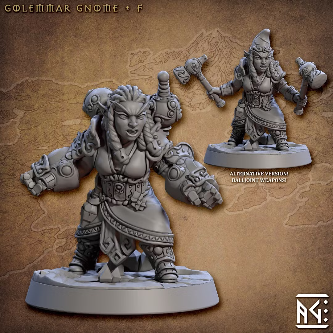 Golemmar - Gnome F (2 Minis)