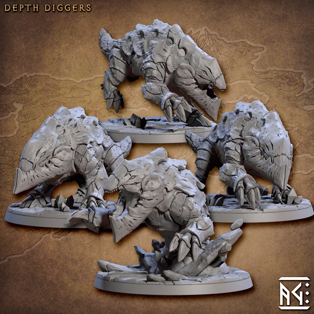 Golemmar - Depth Diggers (4 Minis)