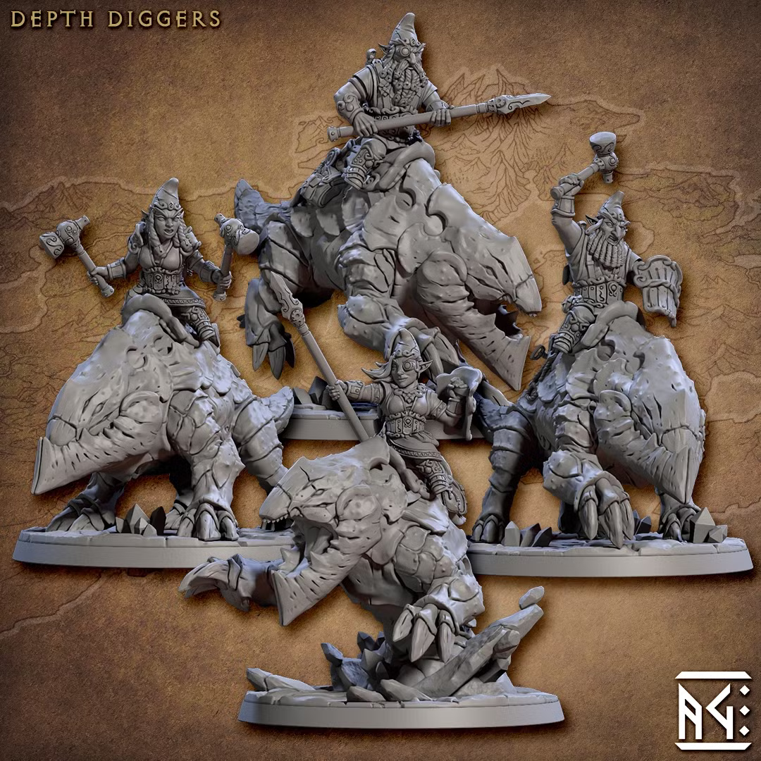 Golemmar - Depth Digger Riders Alternate (4 Minis)