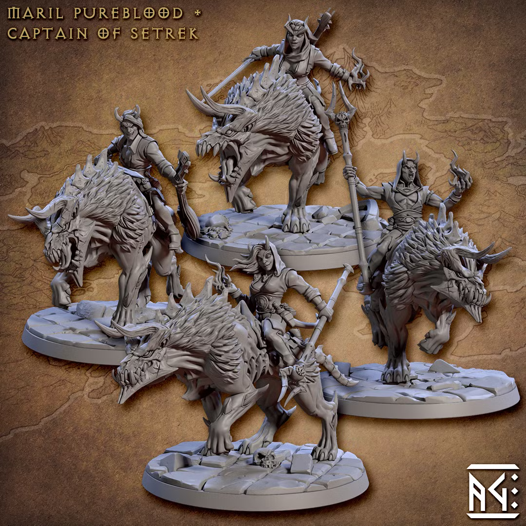 City of Intrigues - Demonhound Riders (4 Minis)
