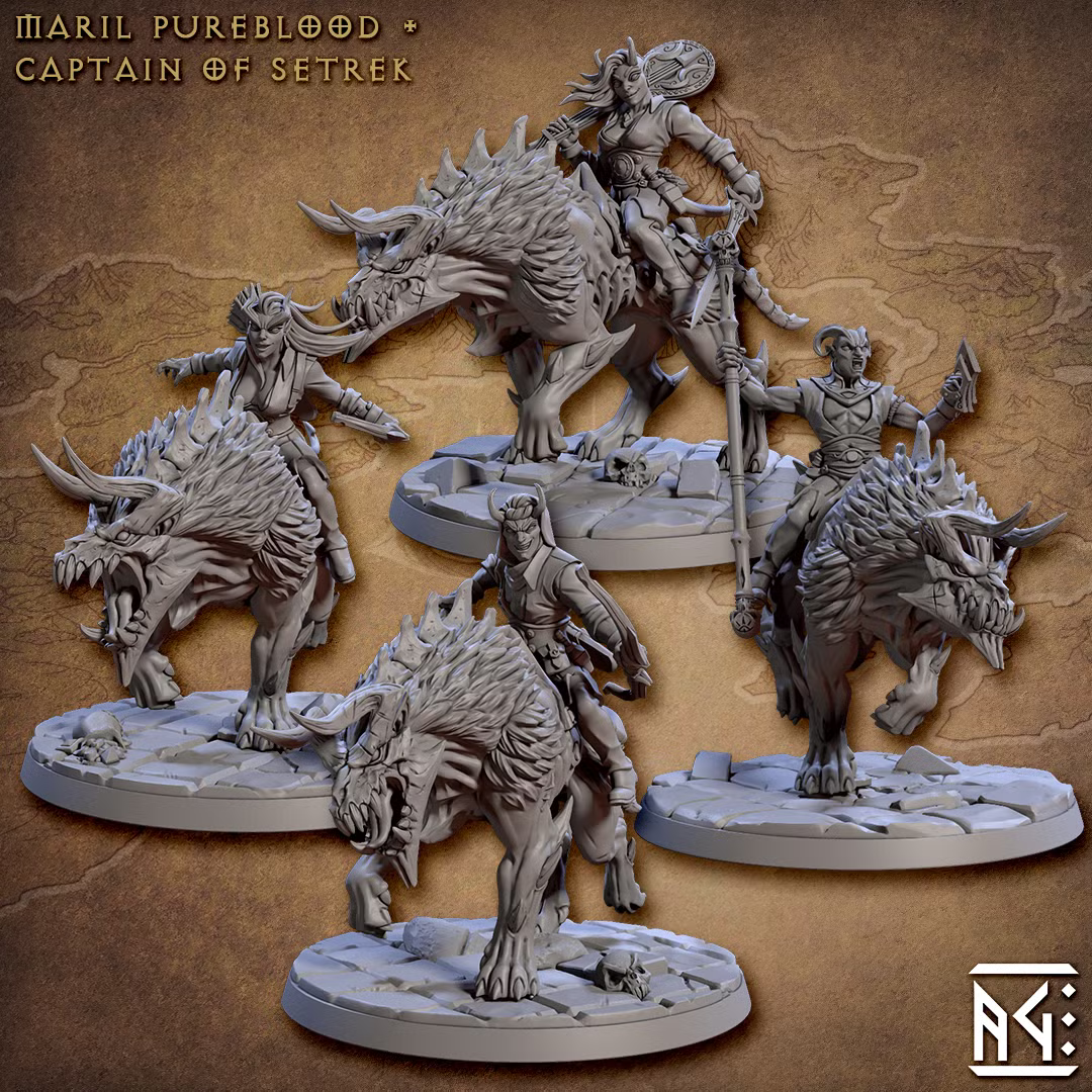 City of Intrigues - Demonhound Riders Alternate (4 Minis)