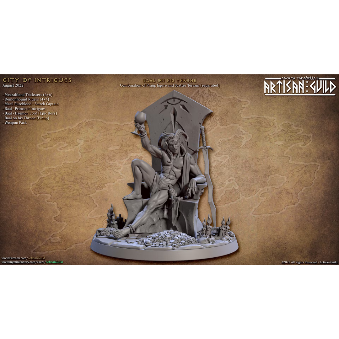 City of Intrigues - Baal on his Throne Pinup