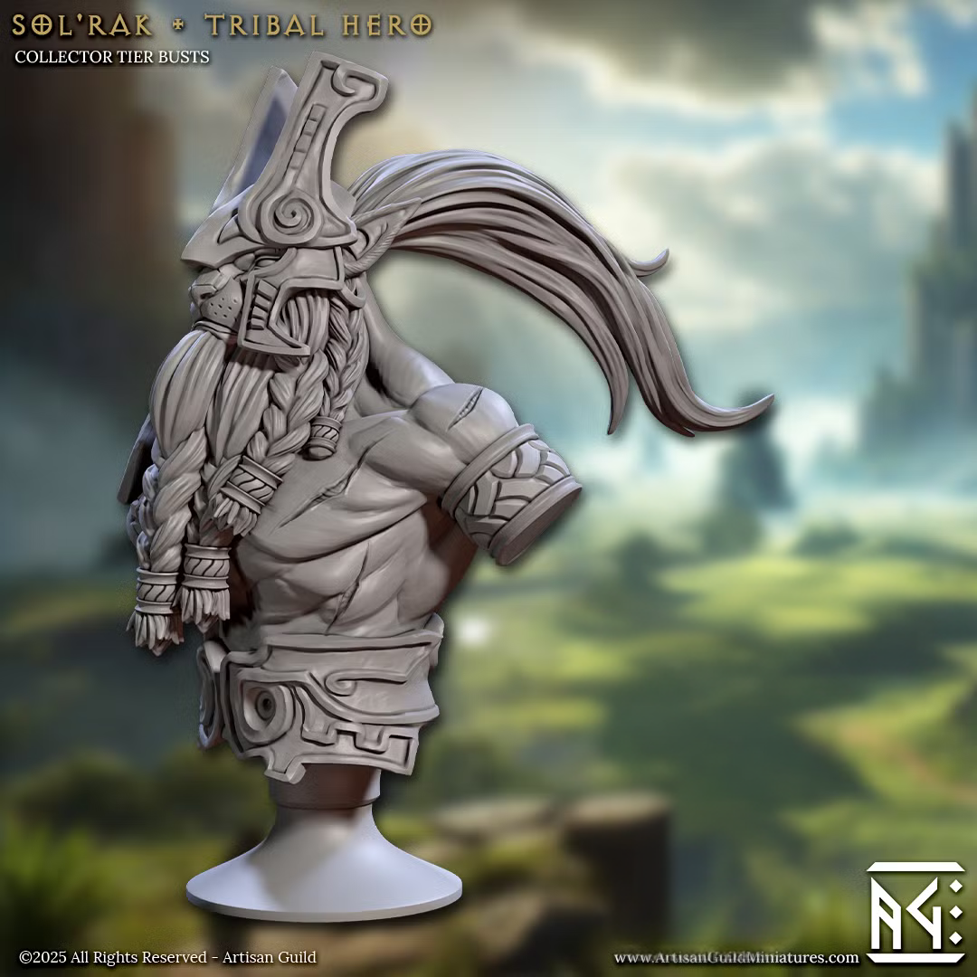 Solarmane Rakshakin - Sol'rak - Tribal Hero (Bust)