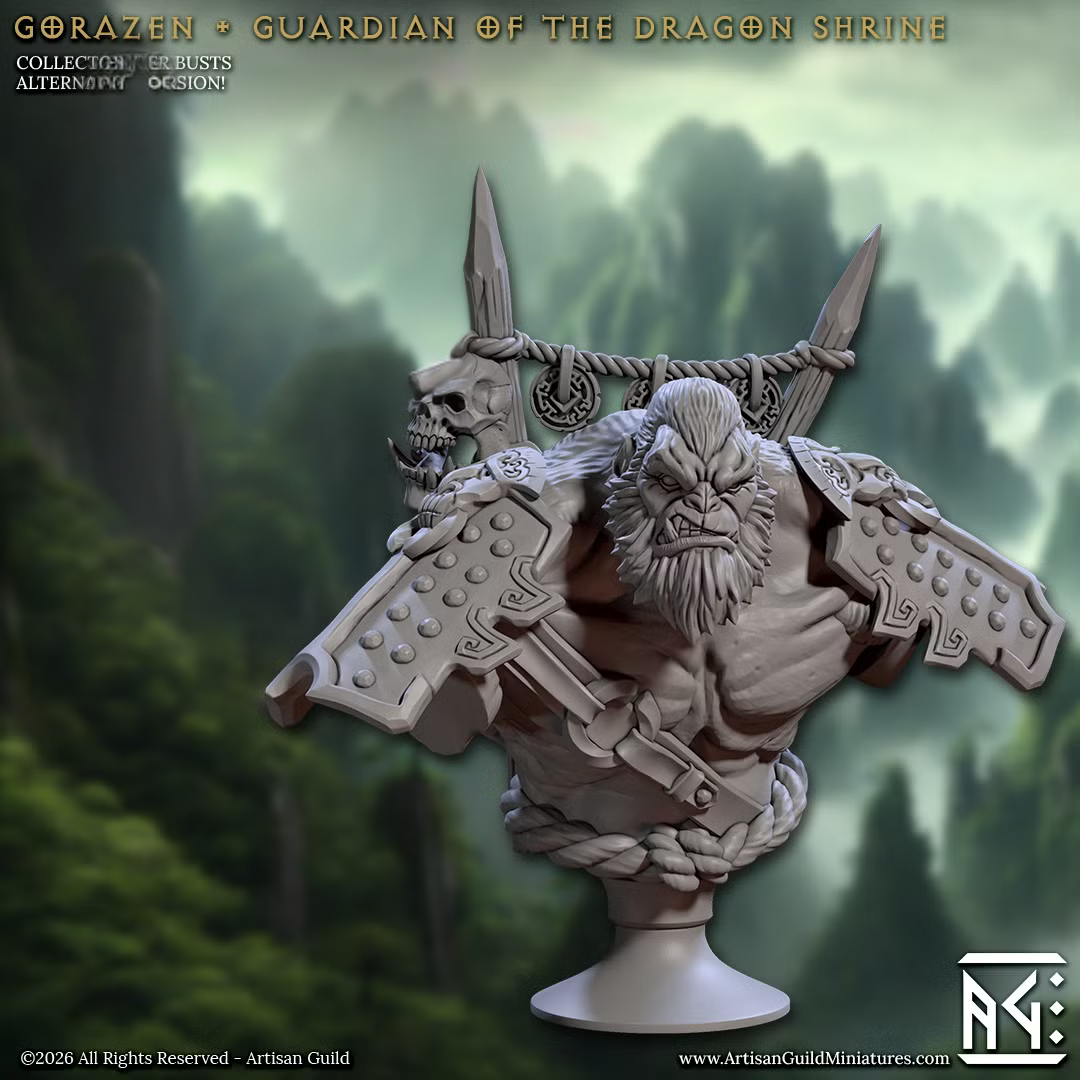 Vanara Monks - Gorazen - Guardian of the Dragon Shrine (Bust)