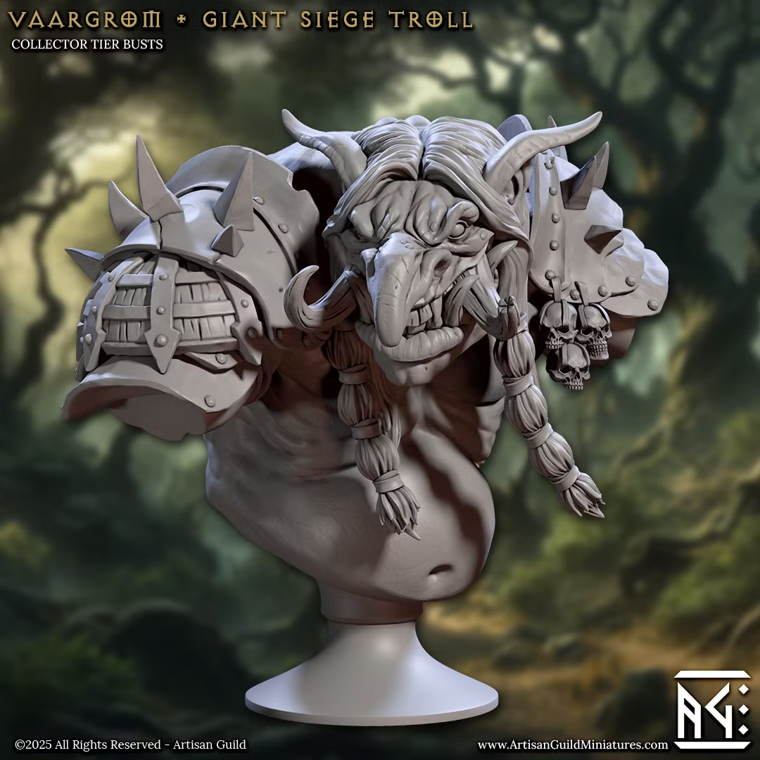 Ironkeep War-Trolls - Vaargrom - Giant Siege Troll (Bust)