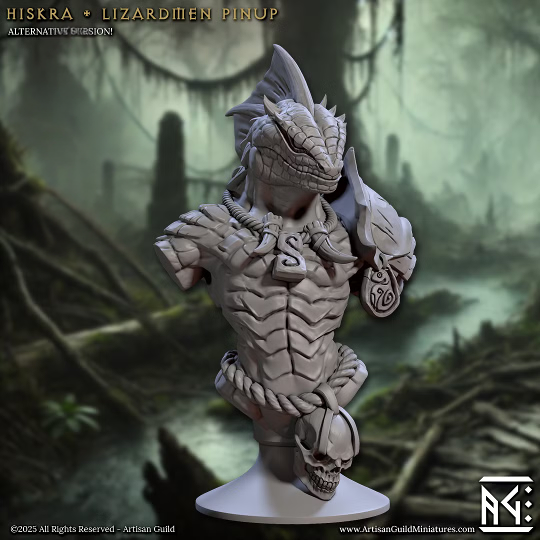 Falgor's Swamp - Hiskra - Lizardmen Pinup (Bust)